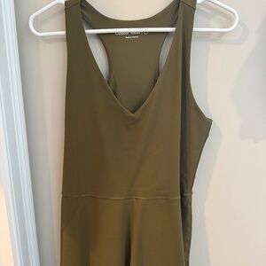 Outdoor Voices, Green Tank athletic dress with shorts liner. New with tag, Large
